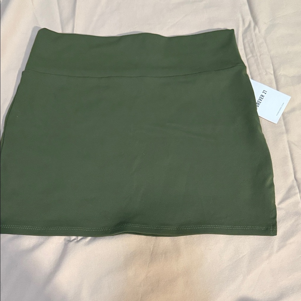 Forever 21 Dark Green Mini Skirt